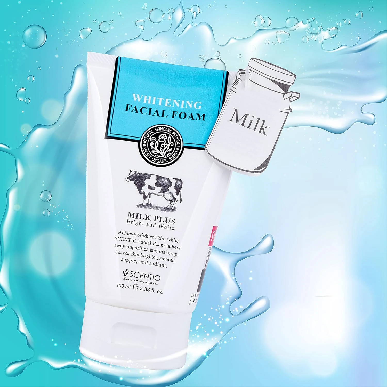 SCENTIO Whitening Facial Foam 100ml Centio Brightening Foaming Cleanser