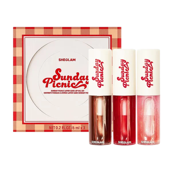 Sheglam Sunday Picnic Layer Cake Lip Oil Set